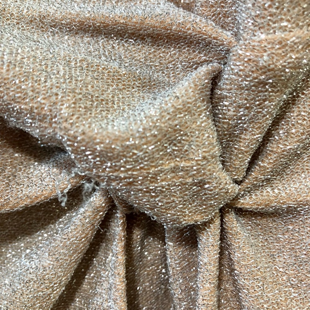 Nude sparkling long sleeve dress from Serra size Large. Never worn just washed. - Picture 6 of 8